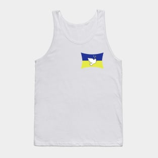 Peace dove with ukrainian flag Tank Top